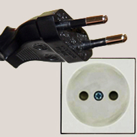 Electrical Plug Type C CEE 7/16 Europlug